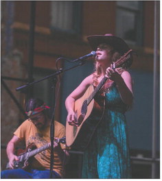 Jolene Brown performs at Downtown Downbeat on Saturday in Historic Downtown Guthrie. Photo by Brent Fuchs