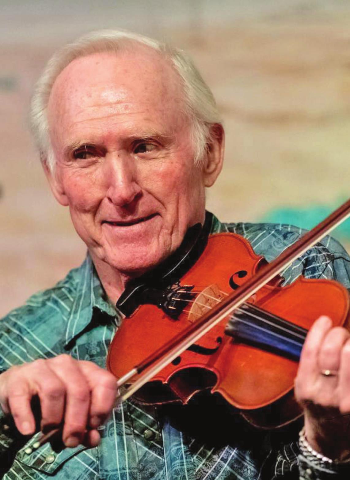 Byron Berline entertains friends and fans during one of his concerts.