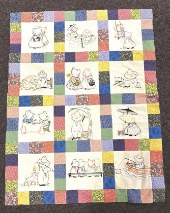 Quilt completed by the members of Noble threads.