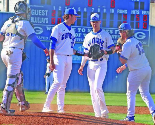 Meeting at the mound.