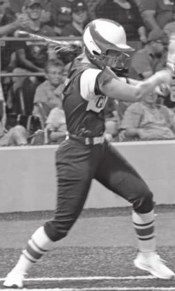Mckenna Tucker basehit that drove in two runs in the second inning