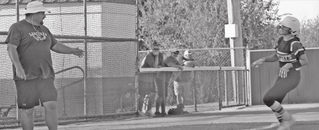 Gallo home run with Coach Blakley waiting at third for the freshaman