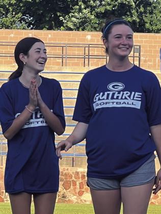 Guthrie Softball team members.