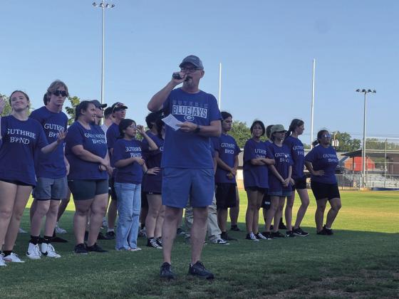 Guthrie High School Band Director, Rob Blackburn.