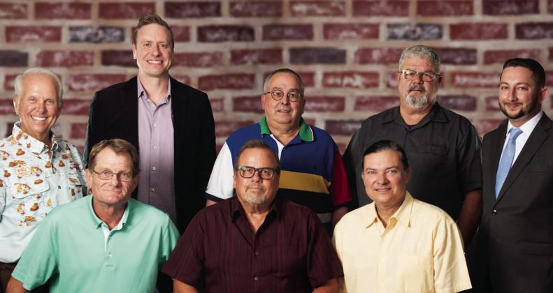 Pictured above (L to R) Back Row: Mayor Steve Gentling Ward 1 Adam Ropp, Ward 2 Jeff Taylor, Tracy Williams, City Manager Eddie Faulkner, Front Row: Ward 1 Jim Case, Ward 2 Brian Bothroyd and Ward 3 and Vice Mayor Grant Aguirre