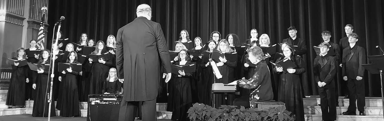 Pictured above, the Guthrie Public Schools choirs hosted their annual Christmas show on December 13th in front of friends and family. Choirs from the high school, junior high school and Guthrie Upper Elementary School all were represented in the show. Photos courtesy of Kara Sawyer
