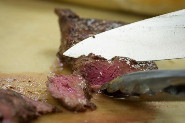 A good cut of steak is paramount to a pleasurable eating experience. (Photo by Todd Johnson, OSU Agricultural Communications Services)