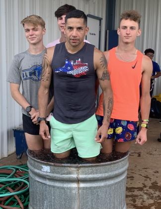 McCoy joins team in post-run ice bath