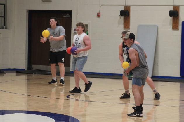 GHS students play dodgeball