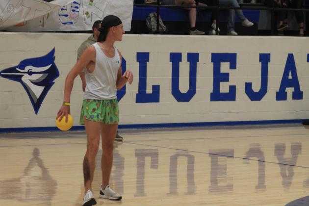 GHS students play dodgeball