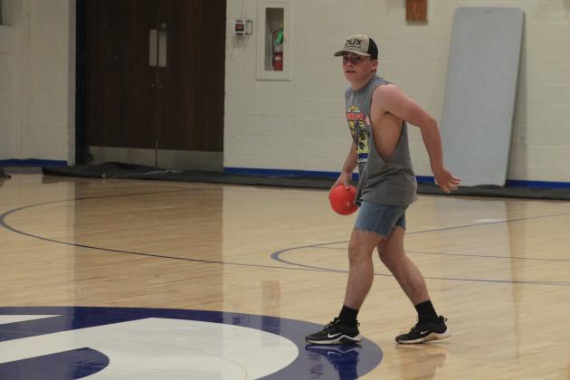 GHS students play dodgeball