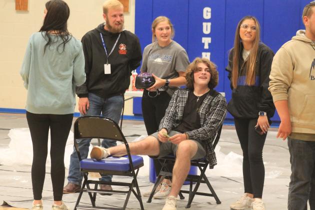 As promised, a GHS student has his legs waxed after GHS meets its fundraising goal