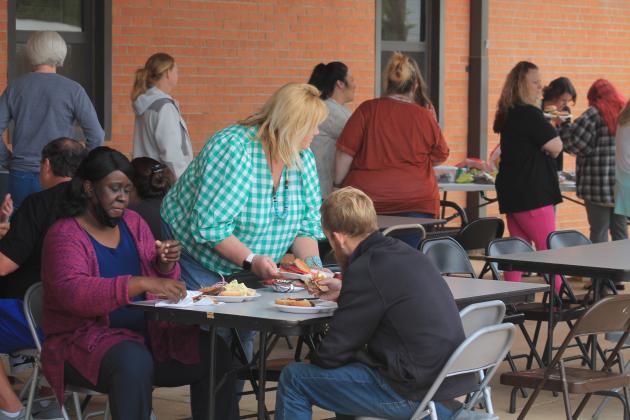 Guthrie High School held a teacher appreciation cookout Wednesday