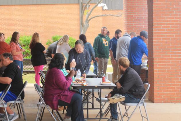Guthrie High School held a teacher appreciation cookout Wednesday