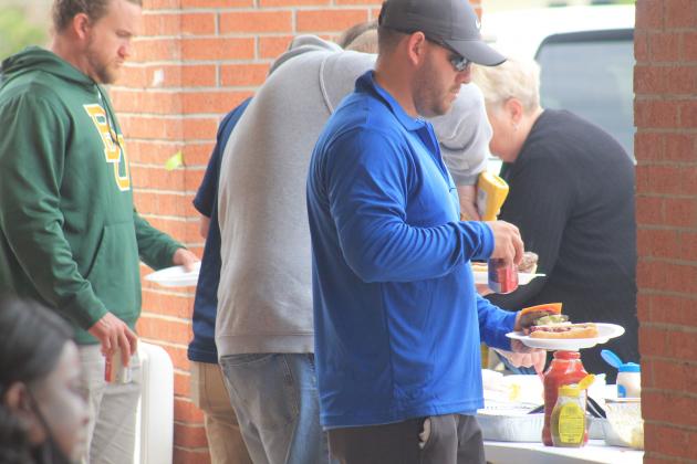 Guthrie High School held a teacher appreciation cookout Wednesday