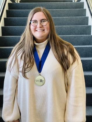 Business Technology student Laney Smith is one of seven Stillwater students to win first place in the national Business Professionals of America Leadership Conference.