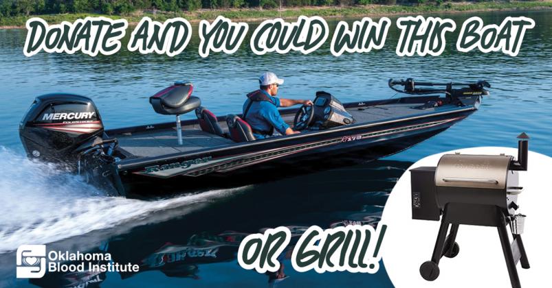 Oklahoma Blood Institute kickstarts summer with giveaway of boat, grills
