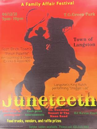 Langston's Juneteenth Celebration poster