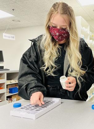 Sara Mayes is a recent graduate of Carney High School and the Pharmacy Technician program at Meridian Technology Center. She is now enlisted in the U.S. Air Force and taking part in an eight-and-a-half-week basic military training in San Antonio.