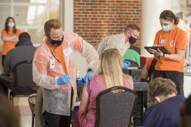 Through the Poke-a-thon campaign, OSU is offering students incentives to get vaccinated for COVID-19, including football tickets, iPads and bursar scholarships totaling over $10,000. 