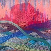 Faye Miller (Oklahoma City), The Caddo River, acrylic on canvas.