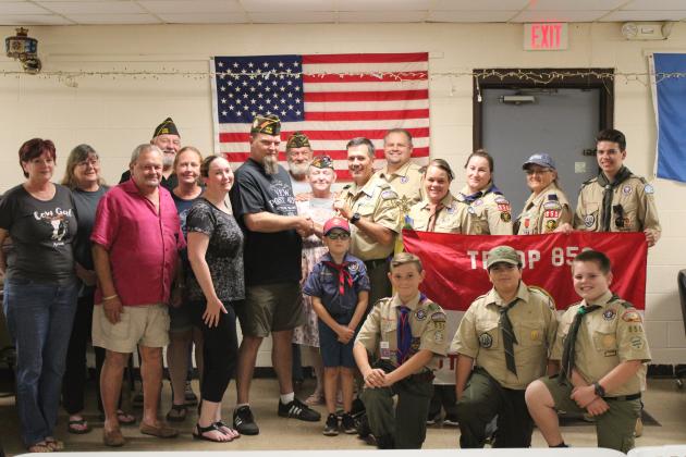 Local Scout troop visits Veterans-Foreign Wars in Guthrie
