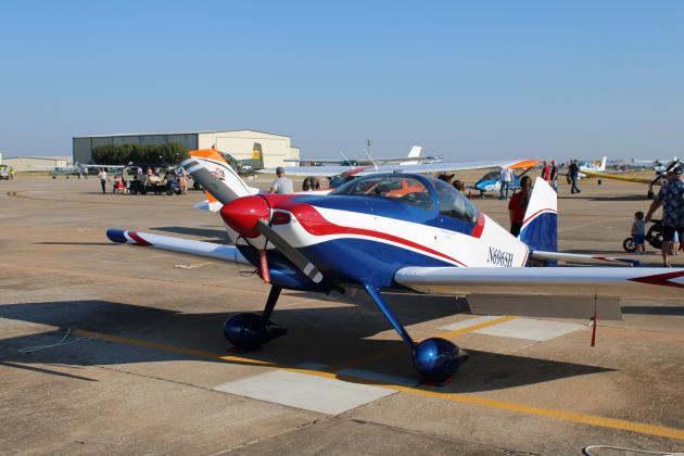 Plane for attendees to explore during the Fly-In