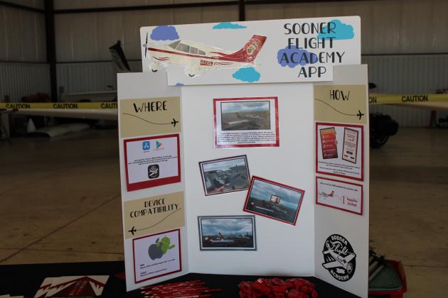 Poster in one hangar at the Fly-In