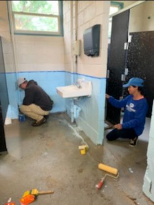 Guthrie YMCA Cleans up Community Pool