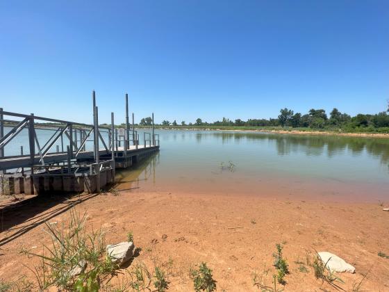 Photo By Sam Kozlowski - Low levels at Liberty Lake cause restrictions