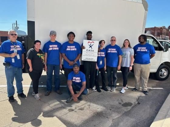 Six Guthrie Job Corps Students and Two Staff assisted CASA in moving them to their new location.