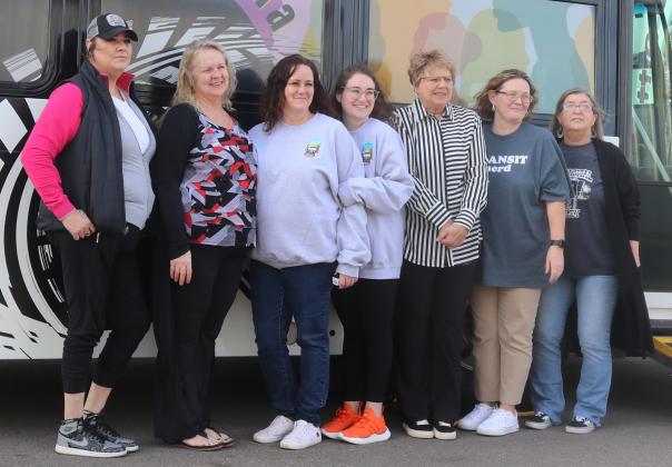 First Capital Trolley Staff at training bus on Dec. 19