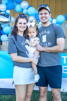 Team Eliza is photo ready during the walk held on October 11, 2025.