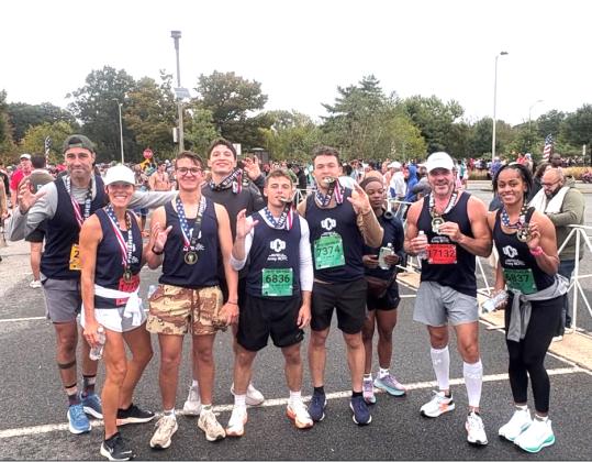 (L to R) Lieutenant Colonel Shaun McIntosh, Rachelle Franz, Brycen Sampson, Pierre Esquibel, Boston Wybrant, Luke Johnson, Mary Rocco, President Todd Lamb, and Tay’Maro Powell.  Submitted photos
