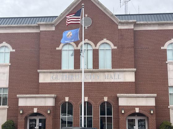 Guthrie City Hall, at the corner of 2nd Street and Oklahoma Ave. Photo by Bobbi Waddell