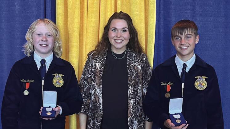 Guthrie FFA Congratulates Zach Allen &amp;amp; Holden Ingram on placing 3rd in the Nation in the FFA Agriscience Fair Power, Structural, &amp;amp; Technical Systems Division. Great job!!