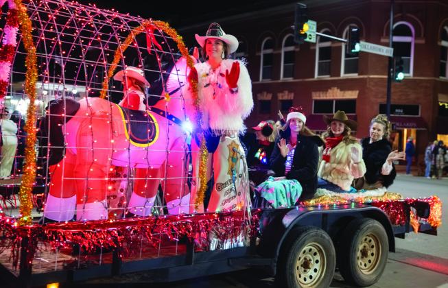 Guthrie’s 89ers Days Queen brings seasonal sparkle to Guthrie during Saturday’s Lighted Parade.
