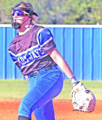 Guthrie softball pitcher Katelyn Seiss.