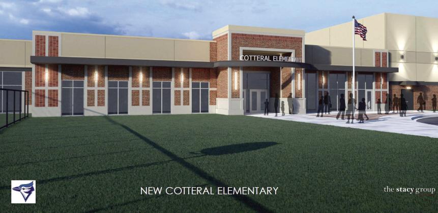 Artists rendering of the new Cotteral Elementary School.