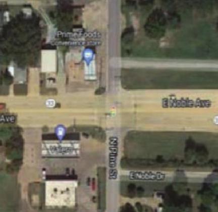 Pine/Noble intersection.