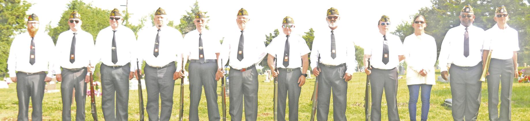 VFW members at Memory Gardens Ceremony on May 29.