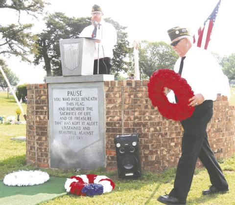 VFW wreath laying.