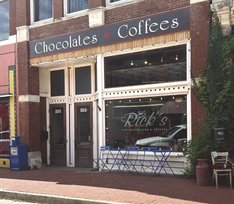 Rick's Fine Chocolates &amp; Coffees storefront on Oklahoma Ave.