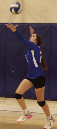 GHS JV VB Jaden Dola n with the winning serve.