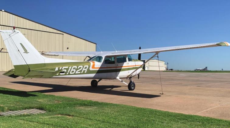 Airplane sitting at Guthrie-Edmond Regional Airport