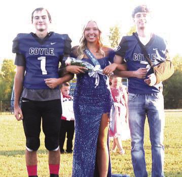 Coyle Homecoming 2023 Alex Jennings Ashlee Kelley and Wyatt Suchan.