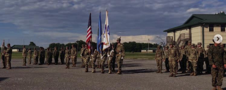 Holden “Topper” Harris serves as Commander of Troops during the opening ceremony of the 2026 Junior Cadet Leadership Challenge (JCLC) at Camp Gruber. Harris was selected for the leadership role, overseeing cadets assembled for the ceremony that marked the start of the annual leadership camp.