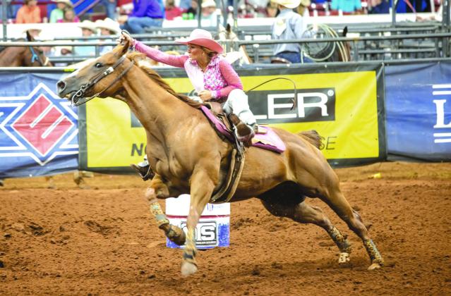Contestants compete during the 2025 National Little Britches Finals at the Lazy E Arena in Guthrie. The event, which draws youth rodeo athletes from across the country, will move to Oklahoma City starting in 2026.