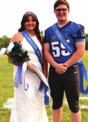 Pictured above is the 2021 Coyle Homecoming Queen Courtney Bass and Homecoming King Brandon Banwart at festivities on October 1 in Coyle.