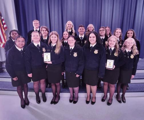 Members of Guthrie FFA attend regional leadership contest. Submitted photo